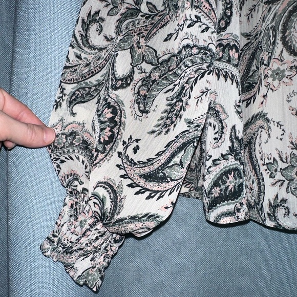 Ophelia Roe Smock Paisley Blouse - Picture 3 of 13